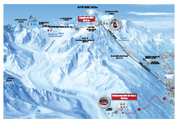 plan Aiguille du Midi Montenvers